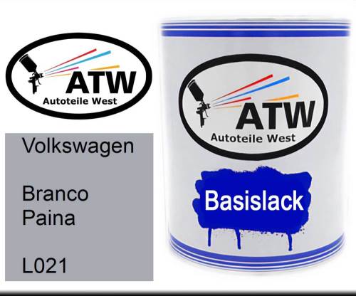 Volkswagen, Branco Paina, L021: 1L Lackdose, von ATW Autoteile West.